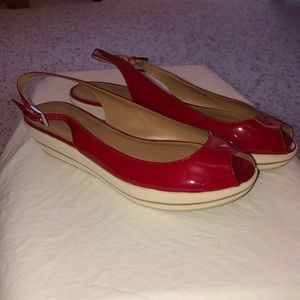 Trendy Red Platform Shoes